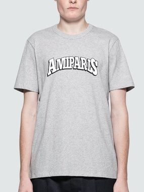 AMI Paris Logo T-Shirt, Size Small